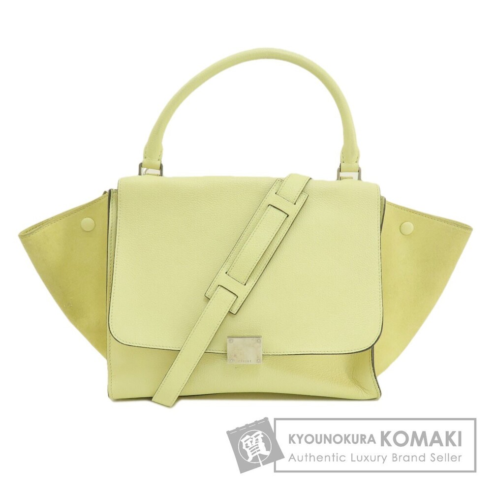 Celine Trapeze 2way Calfskin Leather Shoulder bag leather